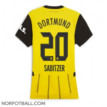 Billige Fotballdrakt Borussia Dortmund Marcel Sabitzer #20 Replika Hjemmedrakt Dame 2024-25 Kortermet